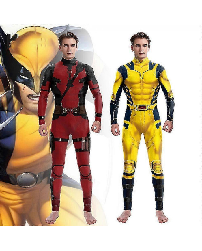 Wolverine Deadpool 3 Cosplay Costume Body Combinaison Halloween Hommes Déguisements Tenue