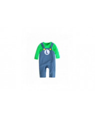 Baby Cosplay Anime Crawling Suit Super Mario Bros Rompers Jumpsuit Cosplay Costumes Chapeau Cadeaux