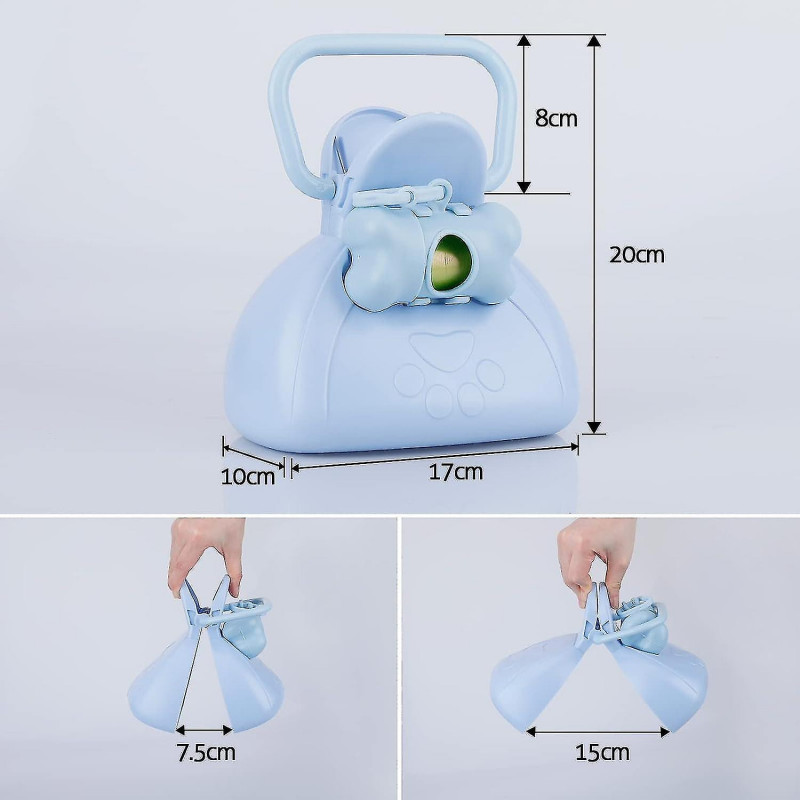 Blue Suitable For Small And Large Dogs Dog Waste Trap With 1 Waste Bag And 1 Dispenser, Heavy Duty Dog Waste [...]