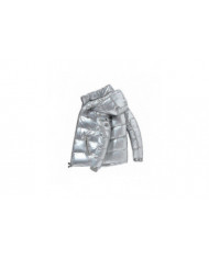 Veste d'hiver brillante Veste d'hiver pour hommes Col en bas avec capuche