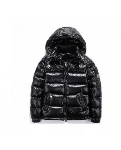 Shiny Down Jacket Veste d’hiver pour hommes Stand-up Tie Hood Down Jacket