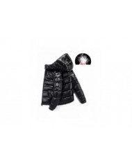 Shiny Down Jacket Veste d’hiver pour hommes Stand-up Tie Hood Down Jacket