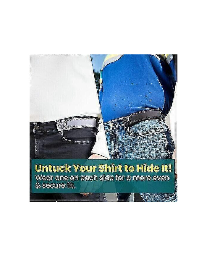 BeltBro Titan Ceinture élastique sans boucle pour hommes s’adapte aux passants de ceinture de 1,5 pouce, confort