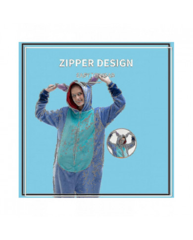 Snug Fit Pyjama Unisexe Adulte Onesie, Flanelle Cosplay Animal One Piece Halloween Costume Vêtements de nuit Homewear