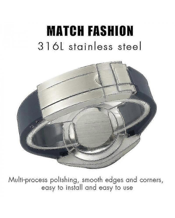 20mm 21mm 22mm 19mm Bracelet Caoutchouc Fit Pour Rolex Submariner Daytona Gmt Yacht-master Silicone Strap Black [...]