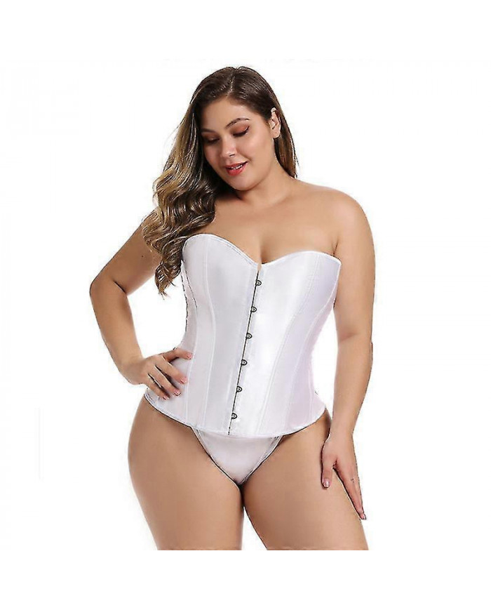 Mimigo Femme Bustier Corset Top Sexy Lingerie Sets Noir Satin Taille Cincher