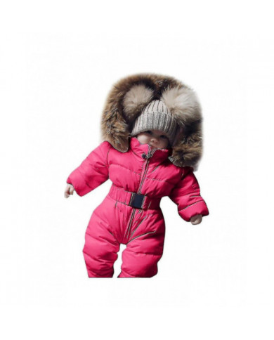 Combinaison à capuche unisexe pour bébé pour 0-24 mois garçons filles combinaison Romper avec col de fourrure