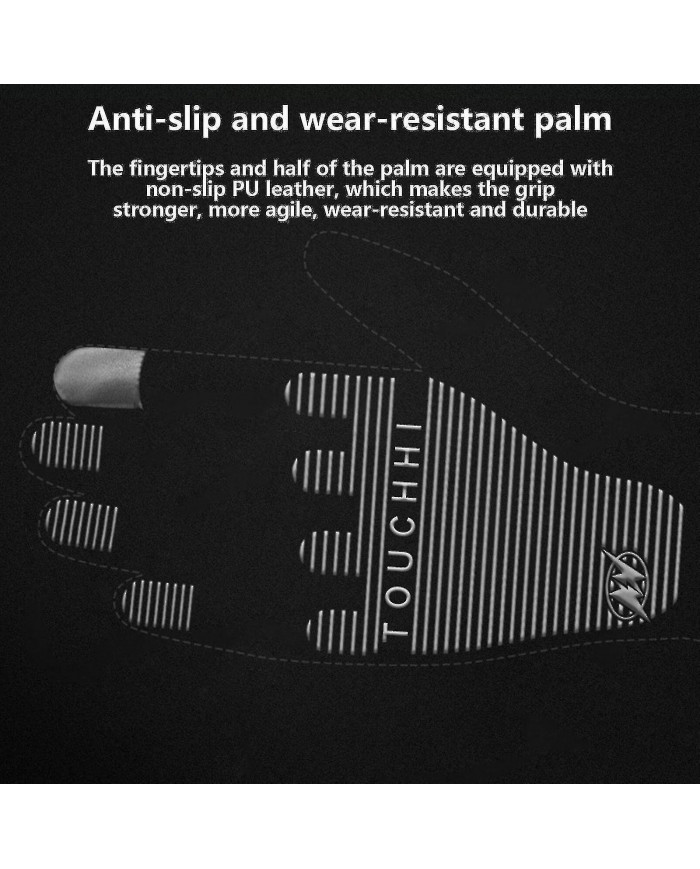 Gants chauffants USB Gants de ski à écran tactile rechargeables étanches pour hommes