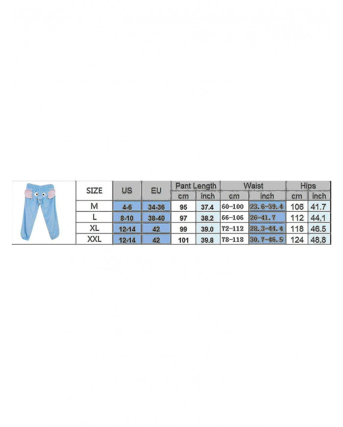 Drôle Éléphant Pantalon Femmes Hommes Lounge Pantalon Maison En Peluche Couple Pyjama Pantalon Cadeau Pour Petit Ami