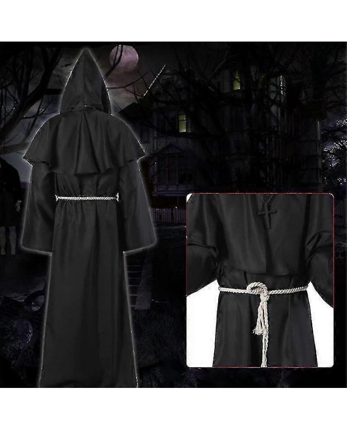 Peste Docteur Costumes Peste Docteur Masque Halloween Médiéval à capuche Rob Cosplay Masque Fête Halloween