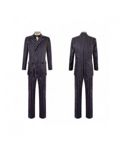 Gomez Costumes Pour Adultes 4 Pack Addams Famille Cosplay Costume Homme Costume Halloween Tenue