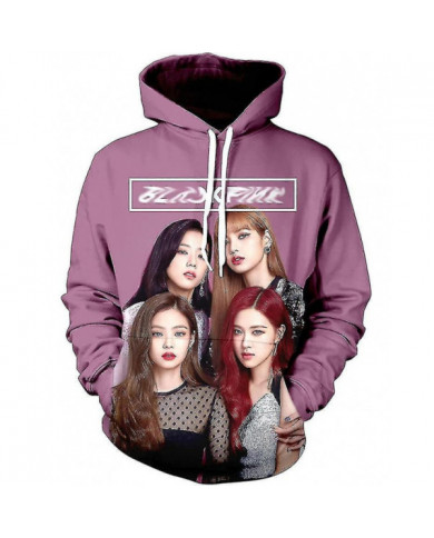 Blackpink Korean Idol Girl Group Cos Périphérique Sweat-shirt 3d Impression Numérique Décontracté