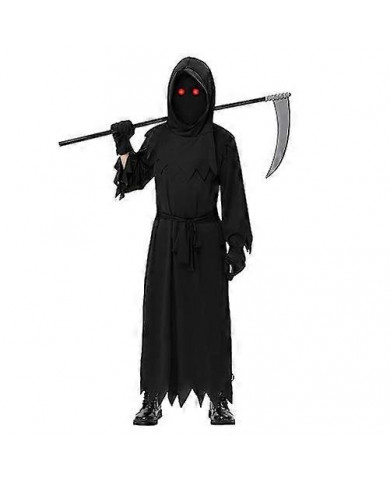 Costume de faucheuse aux yeux rouges pour les enfants de 4 à 12 ans - Costumes d’Halloween effrayants avec des [...]