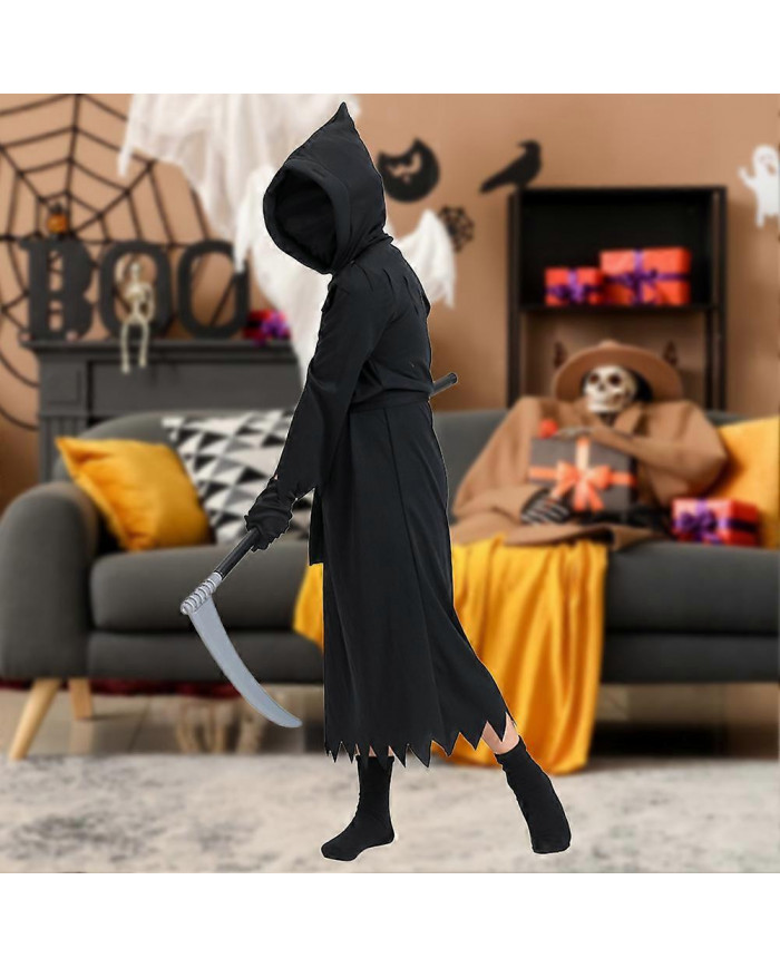 Costume de faucheuse aux yeux rouges pour les enfants de 4 à 12 ans - Costumes d’Halloween effrayants avec des [...]