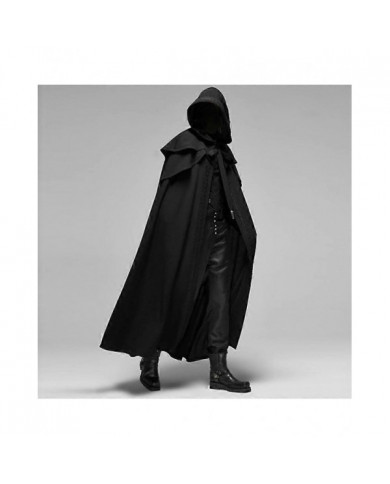 Halloween Costumes Hommes Halloween Casual Party Retro Gothique Solide Long Manteau Scène Tenue Top