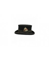 Mid Crown Red Top Hat Unisexe Hat Steam Punk Hat Cylinder Wool Felt Top