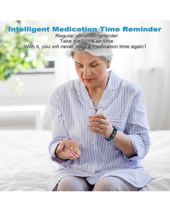 Montre d’alarme de vibration, alarmes vibrantes avec compte à rebours, réveil de rappel d’alarme de vibration [...]