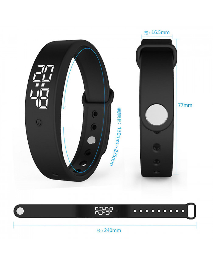 Montre d’alarme de vibration, alarmes vibrantes avec compte à rebours, réveil de rappel d’alarme de vibration [...]