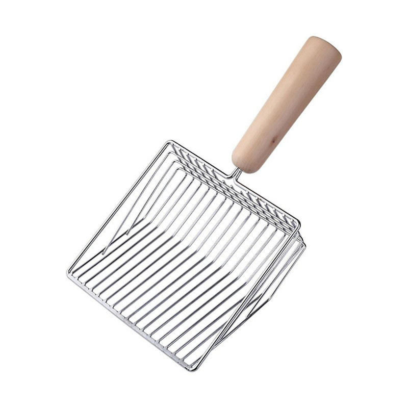 Pelle à litière pour chats en métal avec support de support, robuste et facile à nettoyer bleu Pelle à litière pour chats en métal avec support de support, robuste et facile à nettoyer bleu