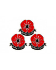 Rouge coquelicot épingles de peur que nous oublions émail coquelicot broche épingles pour femmes fleurs broches