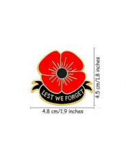 Rouge coquelicot épingles de peur que nous oublions émail coquelicot broche épingles pour femmes fleurs broches