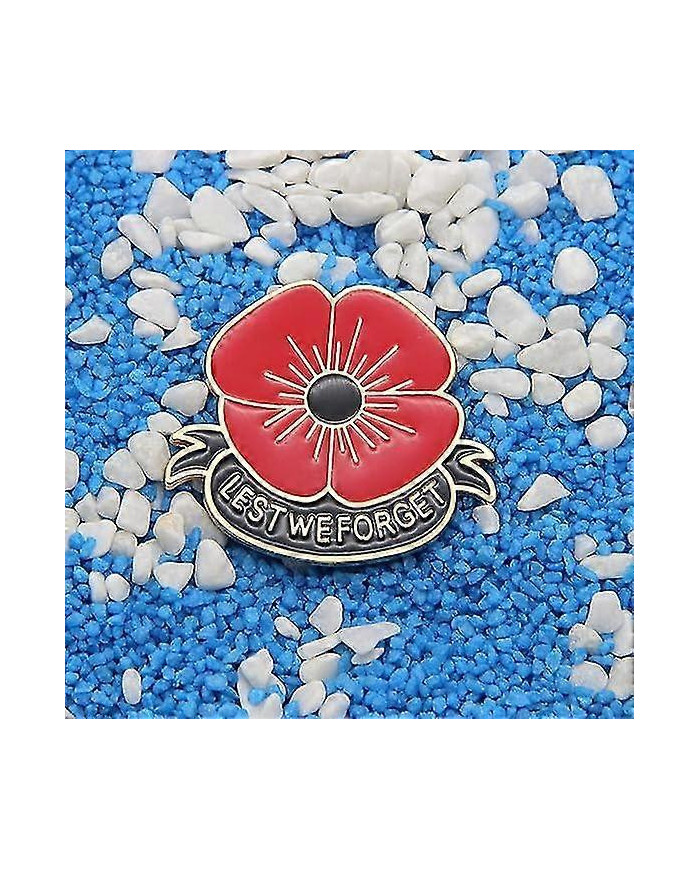 Rouge coquelicot épingles de peur que nous oublions émail coquelicot broche épingles pour femmes fleurs broches