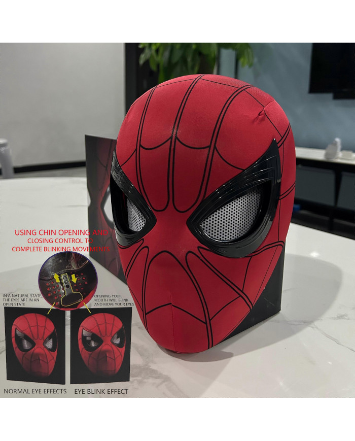 Mascara Spiderman Couvre-chef Masque Cosplay Yeux en mouvement Masque Spider Man 1:1 Élastique Jouets Adultes [...]
