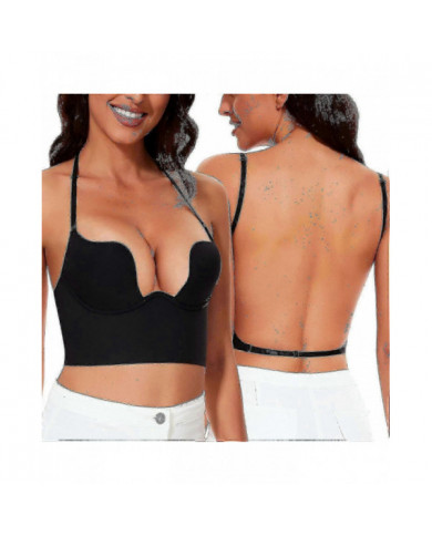 Soutiens-gorge bas du dos pour femmes-sans couture Deep U Plunge Soutiens-gorge sans dos convertible Multiway Low [...]