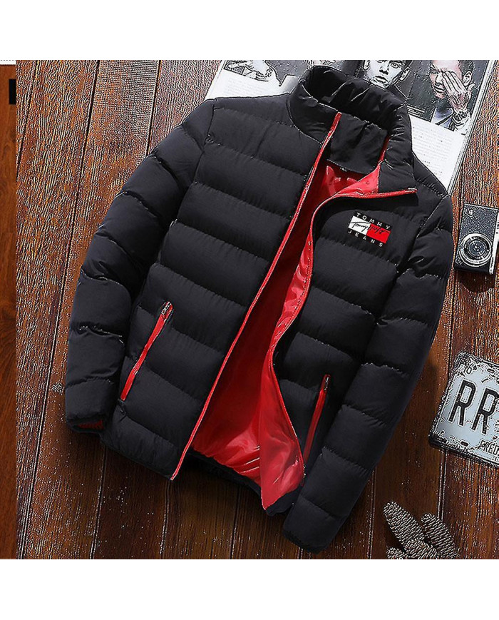 Manteau matelassé pour hommes Doudoune épaisse mi-longue Manteau chaud d'hiver Ajusté Fit -ys