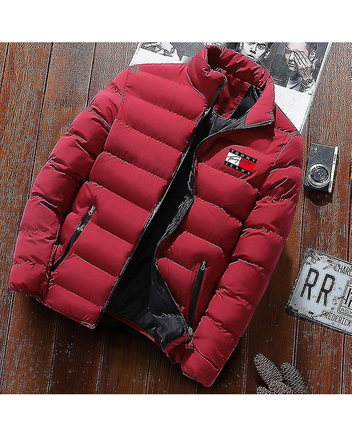 Manteau matelassé pour hommes Doudoune épaisse mi-longue Manteau chaud d'hiver Ajusté Fit -ys