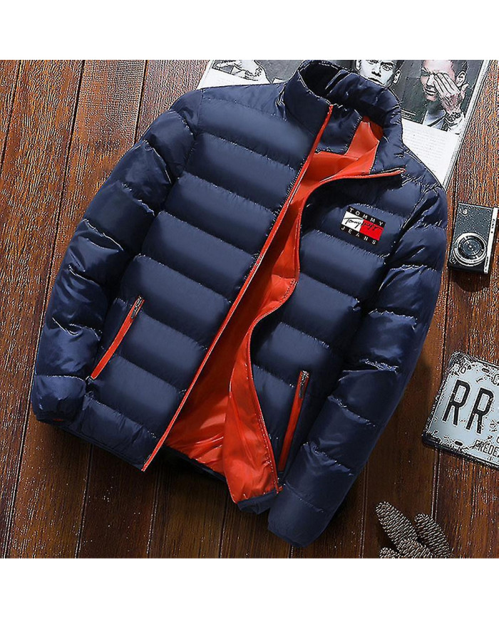 Manteau matelassé pour hommes Doudoune épaisse mi-longue Manteau chaud d'hiver Ajusté Fit -ys