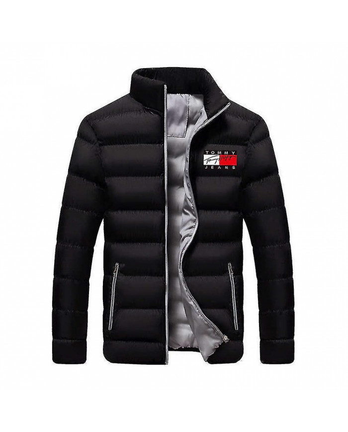 Manteau matelassé pour hommes Doudoune épaisse mi-longue Manteau chaud d'hiver Ajusté Fit -ys