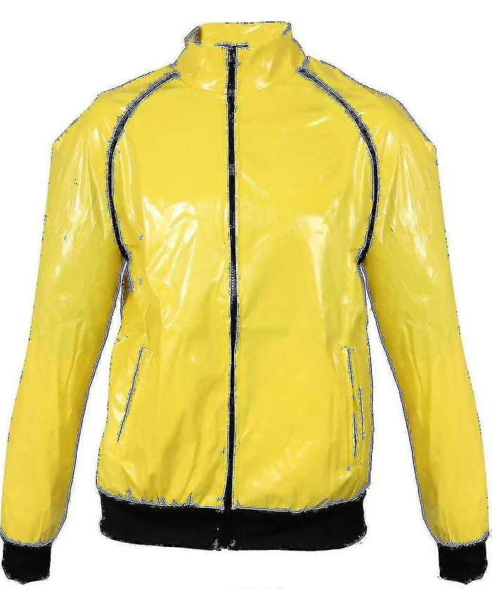 Costumes de célébrités des années 90 Adultes Jaune et Noir Shell Suit-En stock