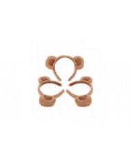 3pcs Bear Ears Bandeau Femmes Filles Bandeau Dessin Animé Fluffy Bandeau Party Cosplay Bandeau Décor