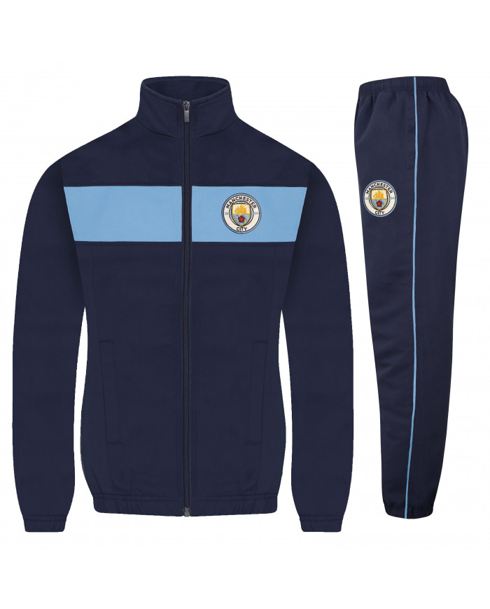 Manchester City Boys Tracksuit Jacket & Pants Set Kids CADEAU OFFICIEL de football