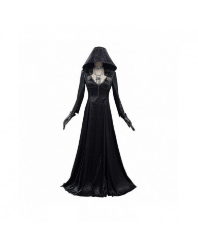 Evil Village Cosplay Costume Vampire Lady Robe Tenues Halloween Carnaval Costume