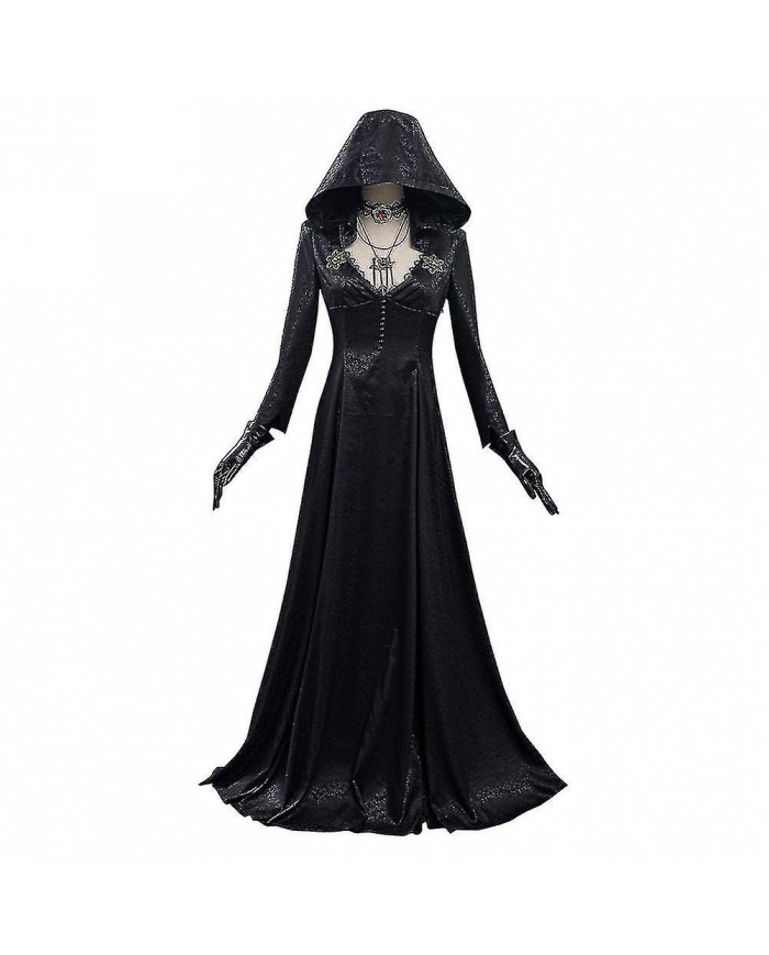 Evil Village Cosplay Costume Vampire Lady Robe Tenues Halloween Carnaval Costume