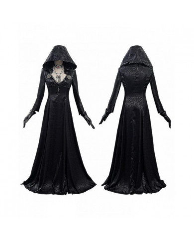 Evil Village Cosplay Costume Vampire Lady Robe Tenues Halloween Carnaval Costume