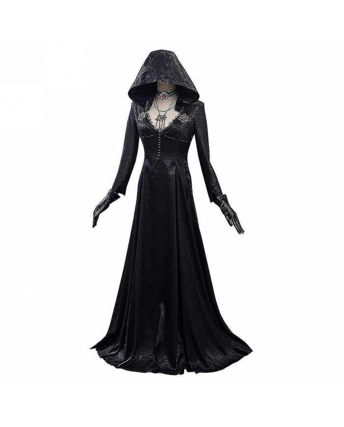 Evil Village Cosplay Costume Vampire Lady Robe Tenues Halloween Carnaval Costume