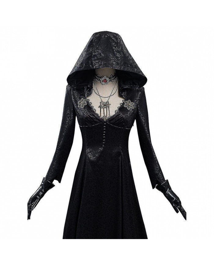 Evil Village Cosplay Costume Vampire Lady Robe Tenues Halloween Carnaval Costume