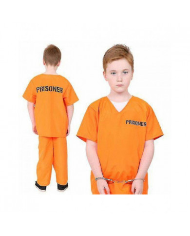 Costume de détenu adulte Orange Prisonnier Jumpsuit Jailbird Outfit Pour Halloween Orange Prisonnier Costume [...]