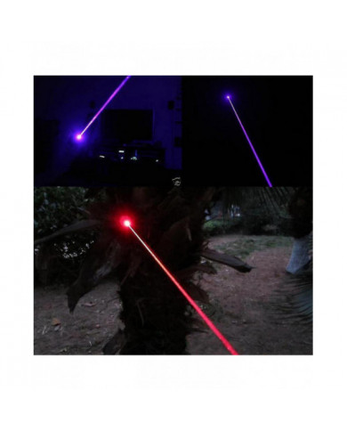 Pointeur laser haute puissance USB rechargeable vert laser 303 mise au point réglable rouge / violet bleu / vert [...]