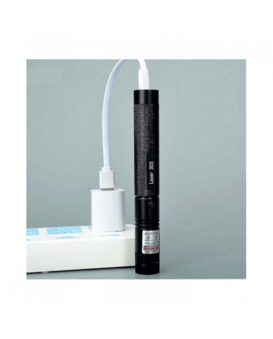 Pointeur laser haute puissance USB rechargeable vert laser 303 mise au point réglable rouge / violet bleu / vert [...]