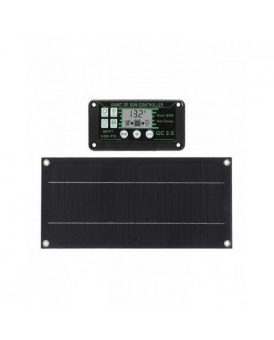 600W Solar Panel Kit with 100A Charge Controller Solar Charging for Outdoor RV Camping Boat Trailer System