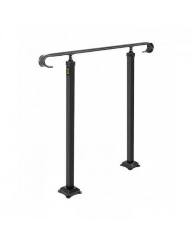 Rampe d’escalier en fer forgé Fit 1 ou 2 marchesRampe réglable