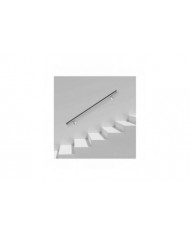 Sonnewelt Main courante murale en acier inoxydable poli 42mm avec extrémité légèrement bombée