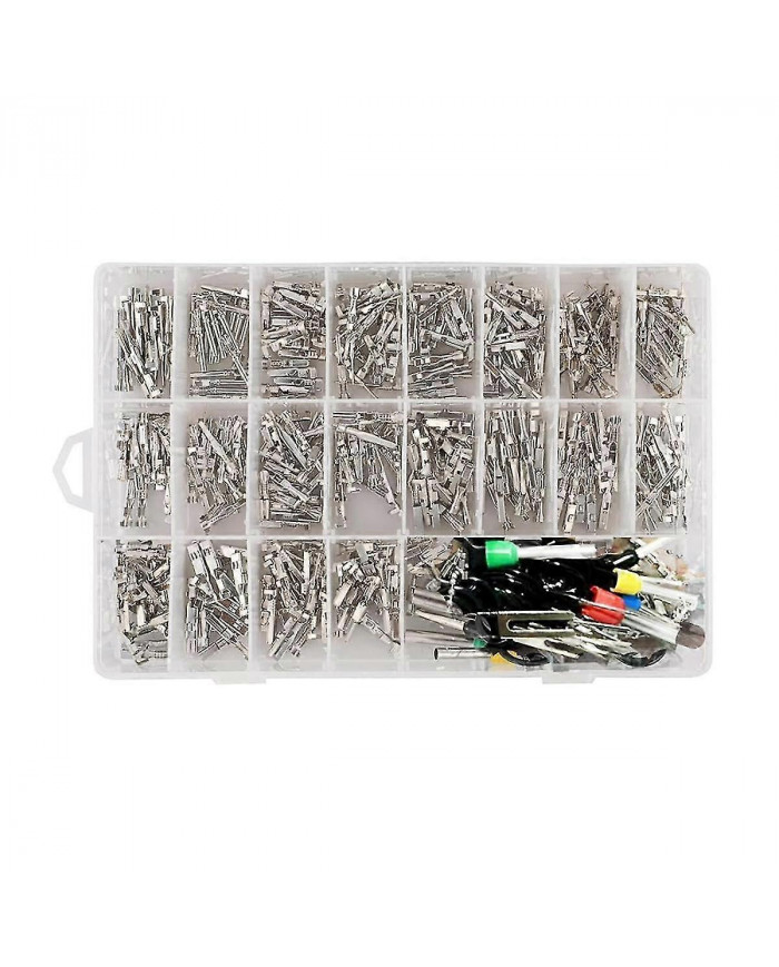 340Pcs 1 / 1.5 / 1.8 / 2.2 / 2.8 / 3.5mm Broches de borne Broche de faisceau de câbles Kit de connecteur [...]