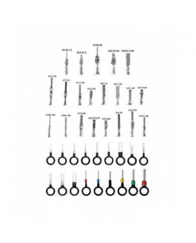 340Pcs 1 / 1.5 / 1.8 / 2.2 / 2.8 / 3.5mm Broches de borne Broche de faisceau de câbles Kit de connecteur [...]