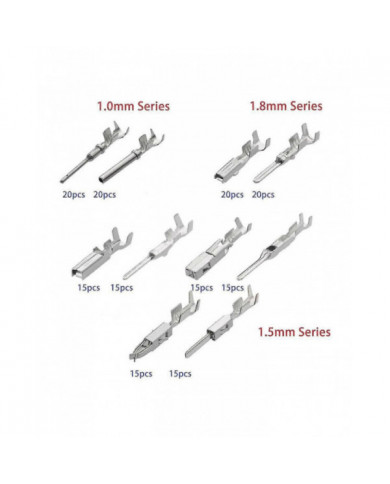 340Pcs 1 / 1.5 / 1.8 / 2.2 / 2.8 / 3.5mm Broches de borne Broche de faisceau de câbles Kit de connecteur [...]