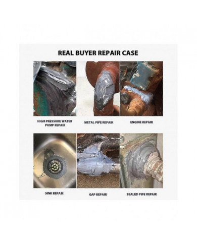 Résistance à la chaleur industrielle soudure à froid Auto Metal Repair Paste Colle adhésive 85g